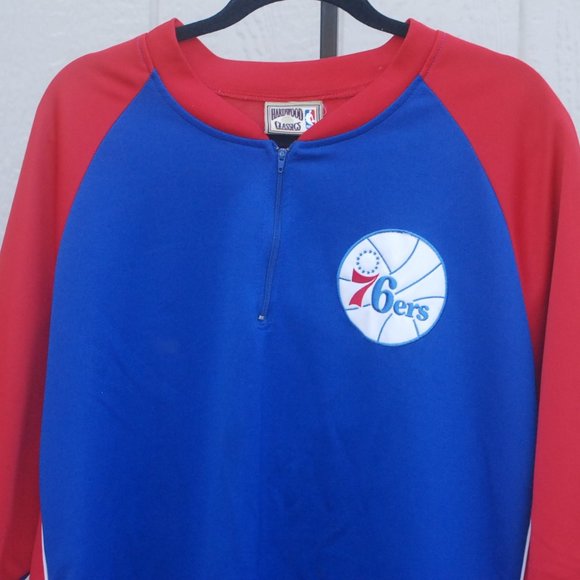 Hardwood Classics Philadelphia Sixers Warm up Jersey size XL *ONE DAY SHIP*